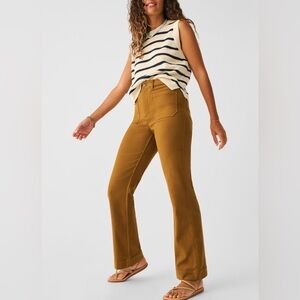 Faherty Stretch Terry Slim Wide Leg Pants 29